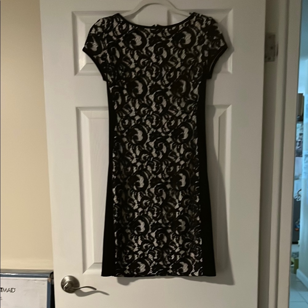 Lauren Ralph Lauren Black Lace Mini Dress